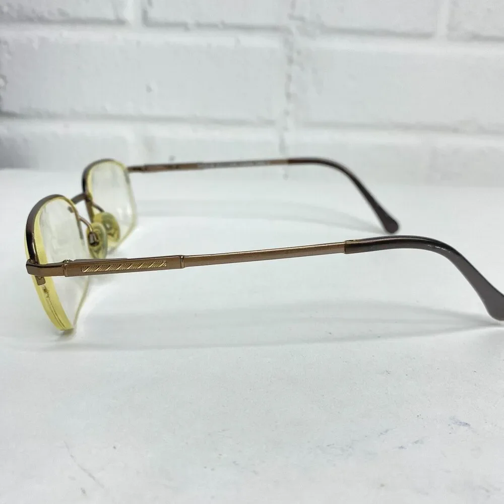 Charmant Pure Titanium EU7727 VO Brown Eyeglasses‎ Frame 53-21-140mm H2033